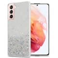Pikkukuva 1 / 8: Samsung Galaxy S21 5G Suojakuori Suojakotelo joustavasta TPU-silikonista jossa on kimaltelevaa glitteriä