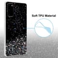 Pikkukuva 4 / 8: Samsung Galaxy S20 Suojakuori Suojakotelo joustavasta TPU-silikonista jossa on kimaltelevaa glitteriä