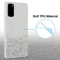 Pikkukuva 4 / 8: Samsung Galaxy S20 Suojakuori Suojakotelo joustavasta TPU-silikonista jossa on kimaltelevaa glitteriä