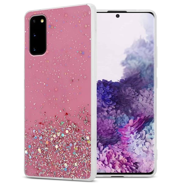 Deksel til Samsung Galaxy S20 med glitrende glitter