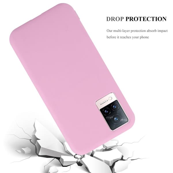 Vivo V21 4G / 5G Skal Fodral Case Cover Mobilskydd av flexibelt TPU-silikon