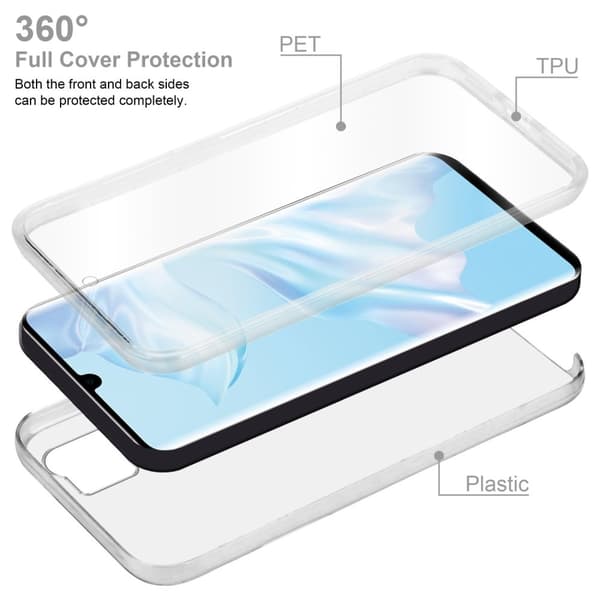 Huawei P30 PRO Fodral Skal 360° Helkroppsskydd Skal på fram och baksidan, skydd runt om med mobilskydd för displayen
