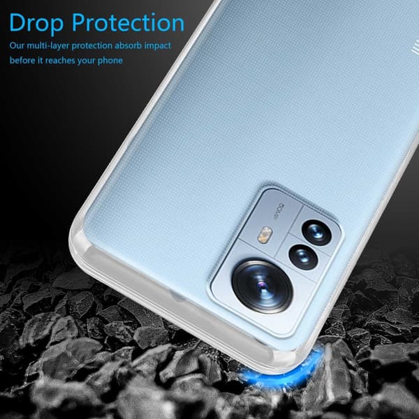 Xiaomi 12 PRO Skal Skal Fodral av flexibelt TPU-silikon Mobilskydd