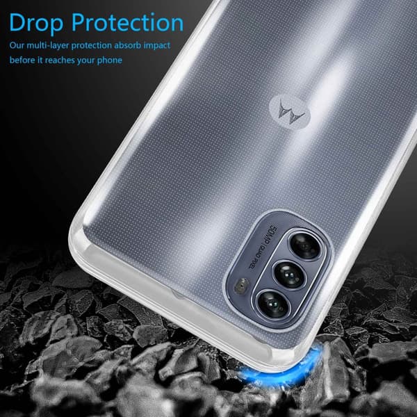 Motorola MOTO G62 5G Skal Skal Fodral av flexibelt TPU-silikon Mobilskydd