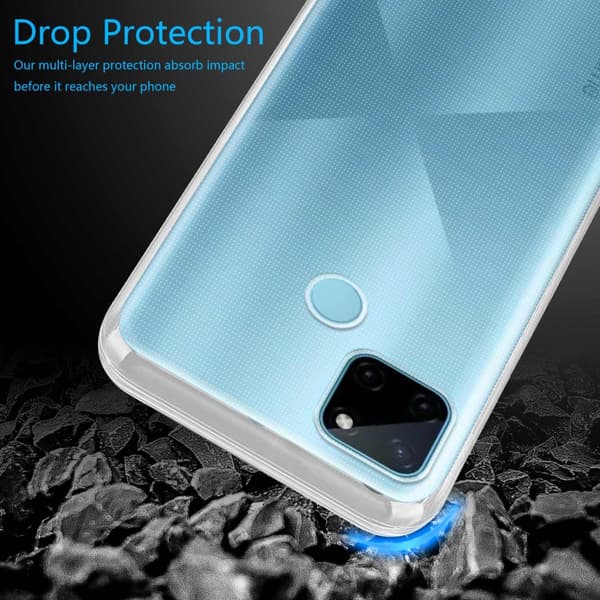Realme C21Y / C25Y Skal Skal Fodral av flexibelt TPU-silikon Mobilskydd