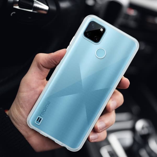 Realme C21Y / C25Y Skal Skal Fodral av flexibelt TPU-silikon Mobilskydd