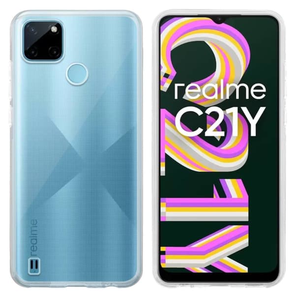 Realme C21Y / C25Y Skal Skal Fodral av flexibelt TPU-silikon Mobilskydd