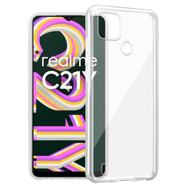Realme C21Y / C25Y Skal Skal Fodral av flexibelt TPU-silikon Mobilskydd