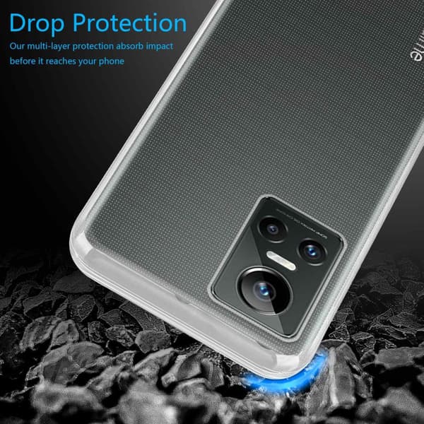 Realme GT Neo 3 Cover Case Etui (Gennemsigtig)