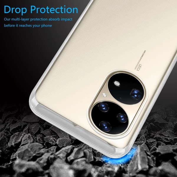 Huawei P50 PRO Suojakuori Suojakotelo valmistettu joustavasta TPU-silikonista