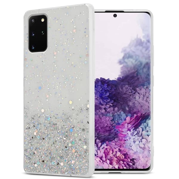Samsung Galaxy S20 PLUS Suojakuori Suojakotelo joustavasta TPU-silikonista jossa on kimaltelevaa glitteriä
