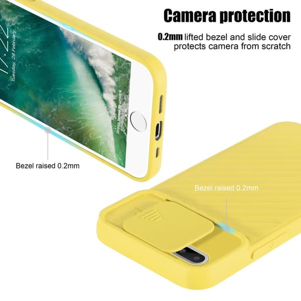 iPhone 7 PLUS / 7S PLUS / 8 PLUS Skal Fodral av flexibel TPU-silikon och med kameraskydd Mobilskydd Case Cover