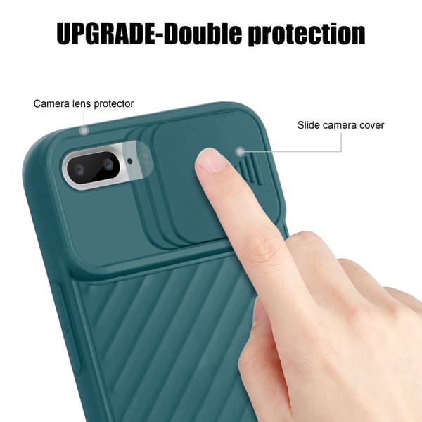 iPhone 7 PLUS / 7S PLUS / 8 PLUS Skal Fodral av flexibel TPU-silikon och med kameraskydd Mobilskydd Case Cover