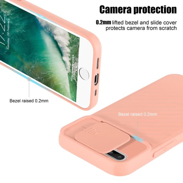 iPhone 7 PLUS / 7S PLUS / 8 PLUS Skal Fodral av flexibel TPU-silikon och med kameraskydd Mobilskydd Case Cover