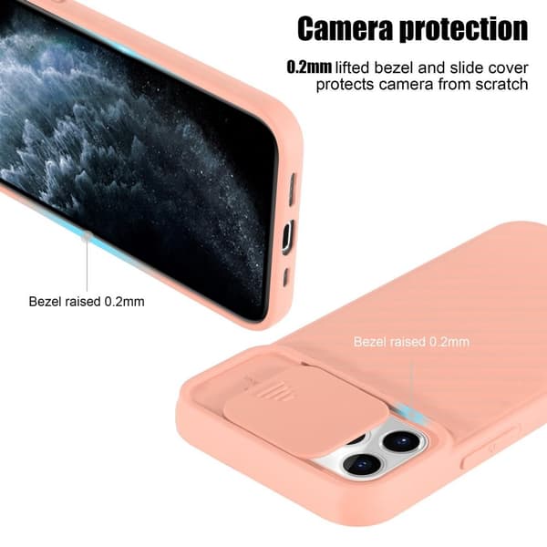 Deksel til iPhone 11 PRO MAX Beskyttelsesdeksel av fleksibelt TPU-silikon og med kamerabeskyttelse