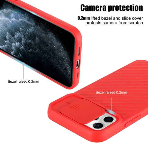 Deksel til iPhone 11 PRO MAX Beskyttelsesdeksel av fleksibelt TPU-silikon og med kamerabeskyttelse