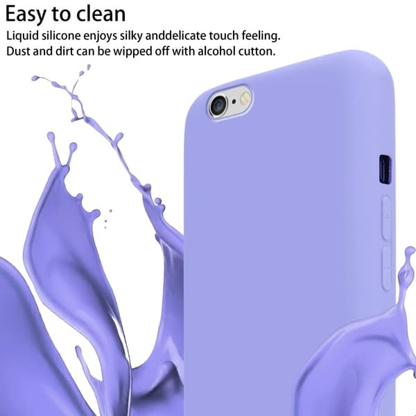 Deksel med Kedja for iPhone 6 PLUS / 6S PLUS Silikonbeskyttelsesetui med lengdejusterbar ledningsstropp