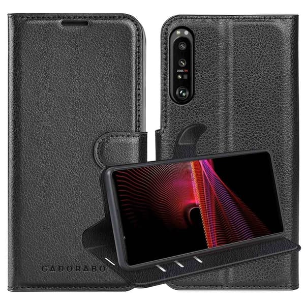 Deksel til Sony Xperia 1 III Lommebokdeksel med magnetisk lukking, stativfunksjon og kortlomme