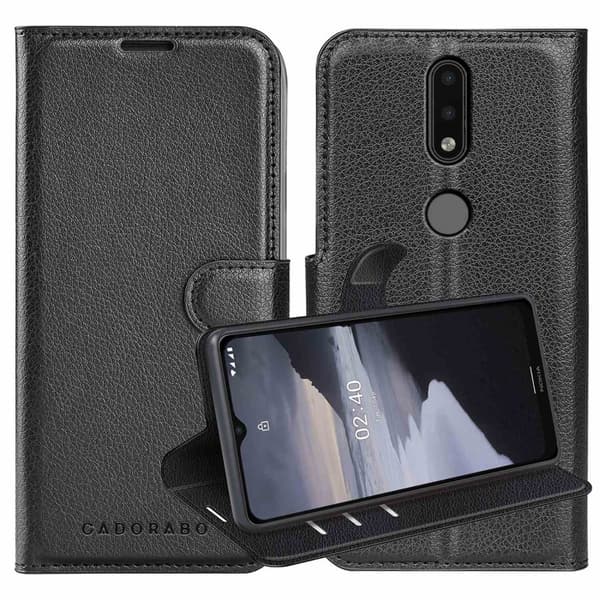 Nokia 2,4 Suojakotelo Lompakkokotelo Matkapuhelinkotelo Suojakuori jossa magneettisuljenta, jalusta-toiminto ja korttitasku