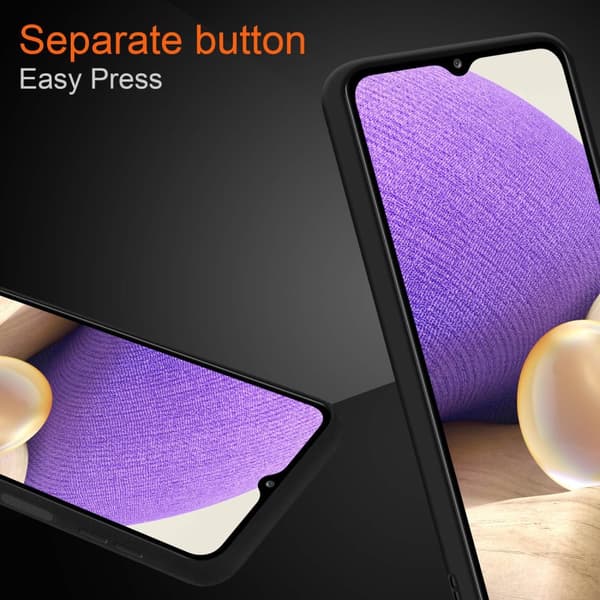 Deksel for Samsung Galaxy A32 5G med TPU-silikon på innsiden og matt plast på baksiden