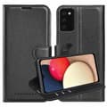 Miniatyrbillede 1 af 6: Samsung Galaxy A02s Pungetui Cover Case (Sort)
