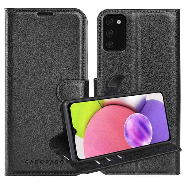 Deksel til Samsung Galaxy A03s Lommebokdeksel med magnetisk lukking, stativfunksjon og kortlomme