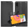 Miniatyrbillede 1 af 6: Samsung Galaxy A01 Pungetui Cover Case (Sort)