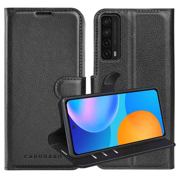 Huawei P SMART 2021 Suojakotelo Lompakkokotelo Matkapuhelinkotelo Suojakuori jossa magneettisuljenta, jalusta-toiminto ja korttitasku