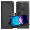 Pikkukuva 1 / 5: Motorola MOTO E6s 2020 Suojakotelo Lompakkokotelo Matkapuhelinkotelo Suojakuori jossa magneettisuljenta, jalusta-toiminto ja korttitasku