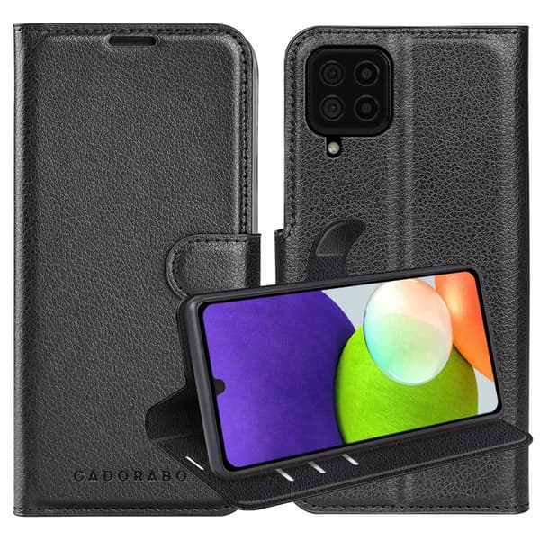 Samsung Galaxy A22 4G / M22 / M32 4G Suojakotelo Lompakkokotelo Matkapuhelinkotelo Suojakuori jossa magneettisuljenta, jalusta-toiminto ja korttitasku