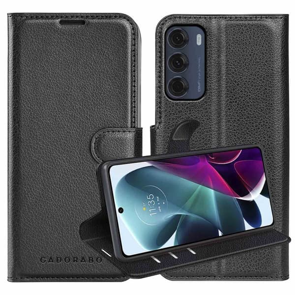 Motorola MOTO G200 5G Pungetui Cover Case (Sort)