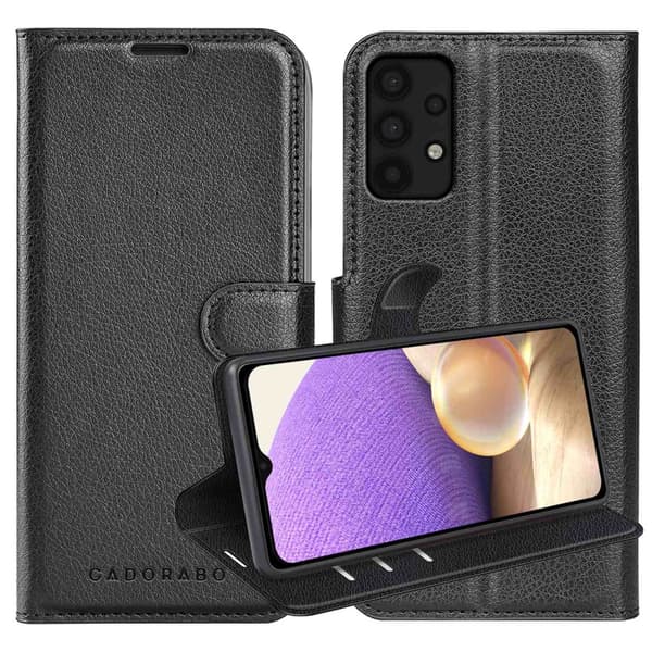 Deksel til Samsung Galaxy A32 5G Lommebokdeksel med magnetisk lukking, stativfunksjon og kortlomme