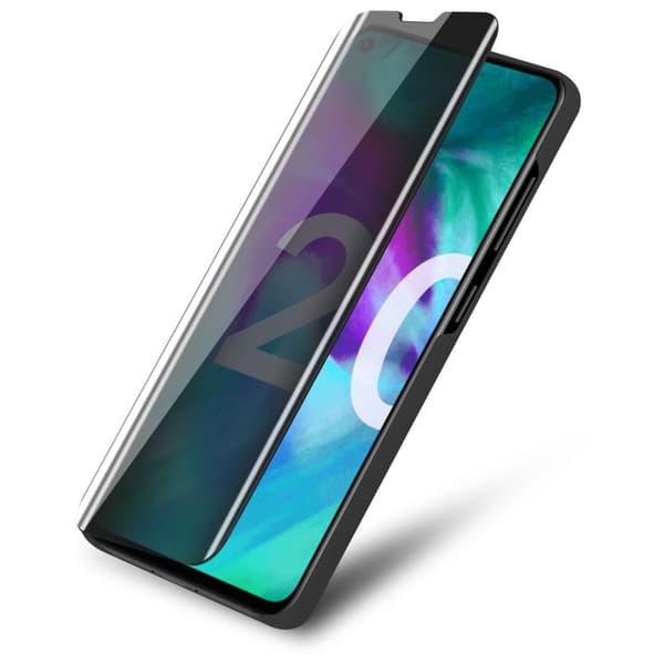 Honor 20 / 20S / Huawei NOVA 5T Lompakkokotelo Matkapuhelinkotelo Suojakuori Clear View Mirror Suojakotelo jalusta toiminto 360 asteen suojaus