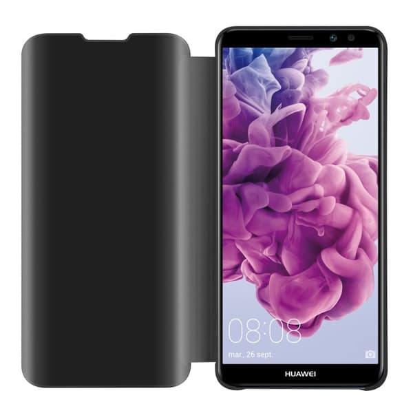 Etui for Huawei MATE 10 LITE Deksel Clear View Mirror Beskyttelsesetui med stativfunksjon 360 graders beskyttelse
