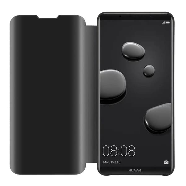 Huawei MATE 10 PRO Lompakkokotelo Matkapuhelinkotelo Suojakuori Clear View Mirror Suojakotelo jalusta toiminto 360 asteen suojaus