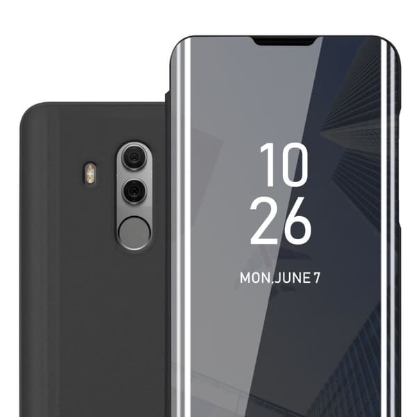 Etui for Huawei MATE 10 PRO Deksel Clear View Mirror Beskyttelsesetui med stativfunksjon 360 graders beskyttelse