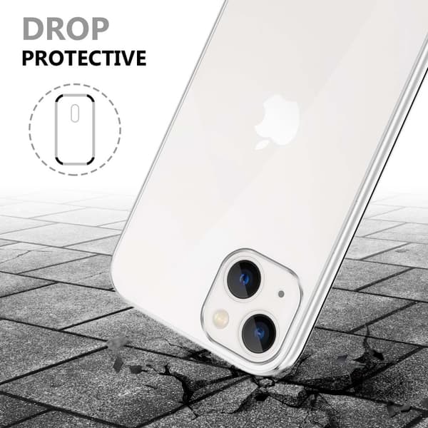 iPhone 14 Fodral Skal 360° Helkroppsskydd Skal på fram och baksidan, skydd runt om med mobilskydd för displayen
