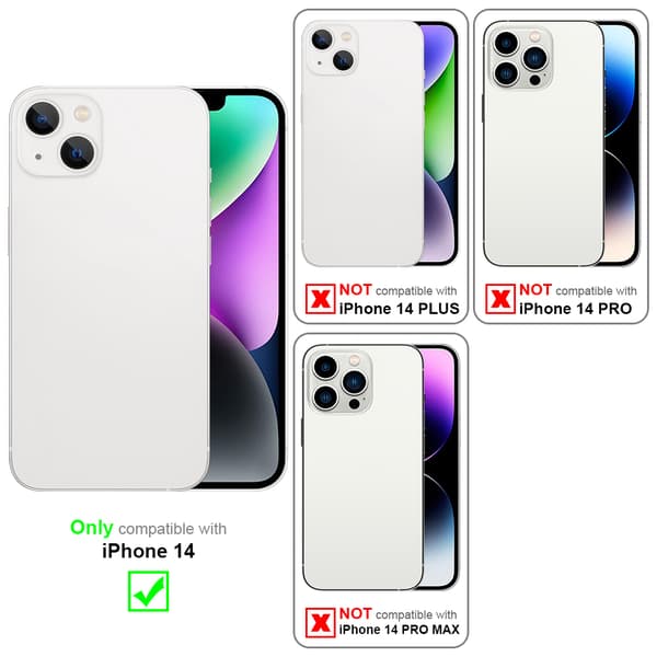 iPhone 14 Fodral Skal 360° Helkroppsskydd Skal på fram och baksidan, skydd runt om med mobilskydd för displayen