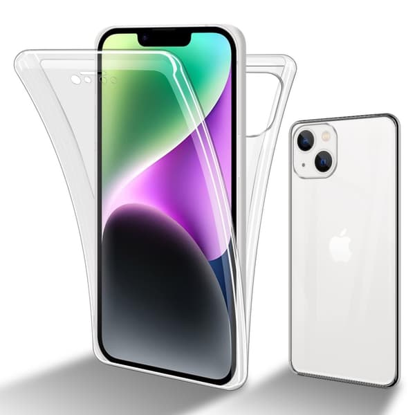 iPhone 14 Fodral Skal 360° Helkroppsskydd Skal på fram och baksidan, skydd runt om med mobilskydd för displayen