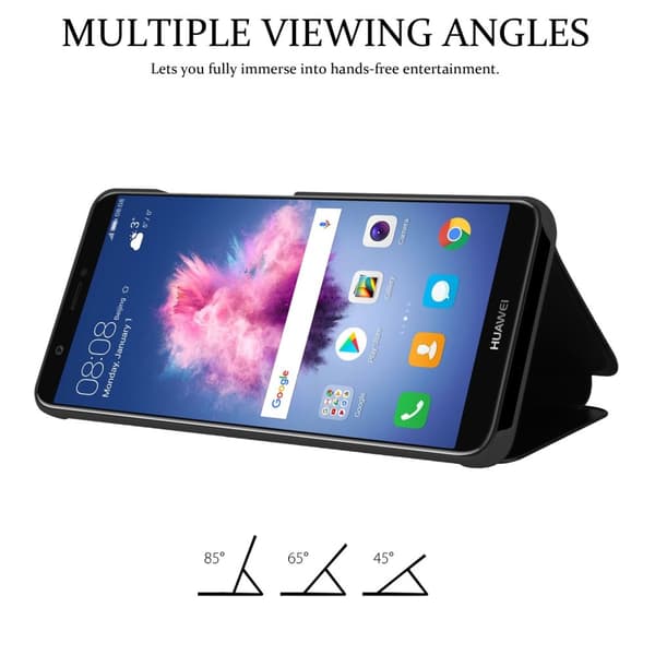 Huawei P SMART 2018 / Enjoy 7S Pungetui Cover Case (Sort)