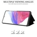 Miniatyrbild 4 av 6: Samsung Galaxy A53 5G Skal Plånboksfodral Clear View Mirror Skyddsomslag med standfunktion 360 graders skydd