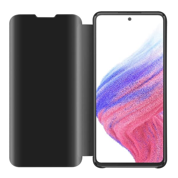 Samsung Galaxy A53 5G Skal Plånboksfodral Clear View Mirror Skyddsomslag med standfunktion 360 graders skydd
