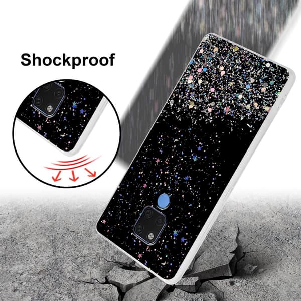 Huawei MATE 20 Skal Fodral Case Cover av flexibelt TPU-silikon med glittrande glitter