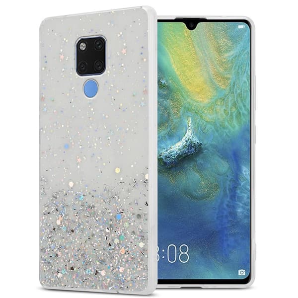 Huawei MATE 20 Skal Fodral Case Cover av flexibelt TPU-silikon med glittrande glitter