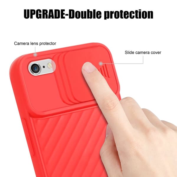 iPhone 6 PLUS / 6S PLUS Skal Fodral av flexibel TPU-silikon och med kameraskydd Mobilskydd Case Cover
