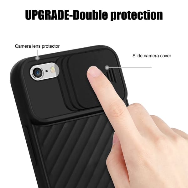 iPhone 6 PLUS / 6S PLUS Skal Fodral av flexibel TPU-silikon och med kameraskydd Mobilskydd Case Cover
