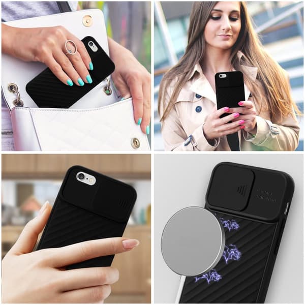 iPhone 6 PLUS / 6S PLUS Skal Fodral av flexibel TPU-silikon och med kameraskydd Mobilskydd Case Cover