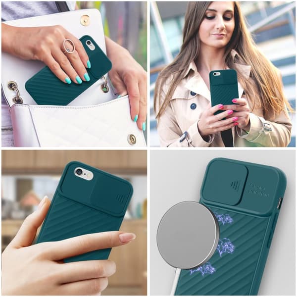 iPhone 6 PLUS / 6S PLUS Skal Fodral av flexibel TPU-silikon och med kameraskydd Mobilskydd Case Cover