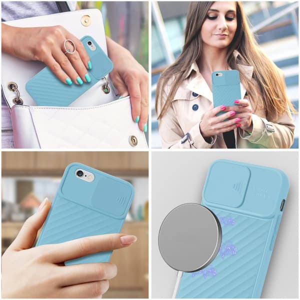 iPhone 6 PLUS / 6S PLUS Skal Fodral av flexibel TPU-silikon och med kameraskydd Mobilskydd Case Cover