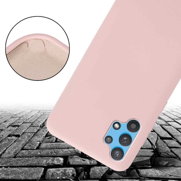 Deksel med Kedja for Samsung Galaxy A32 5G Silikonbeskyttelsesetui med lengdejusterbar ledningsstropp